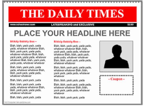 9 Newspaper Templates Word Excel Pdf Formats