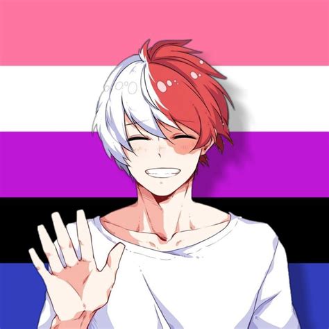 Todoroki Genderfluid Pride Profile Picture Lgbt Pride Art Gay Anime