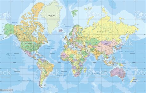 Mercator World Political Map All In One Photos