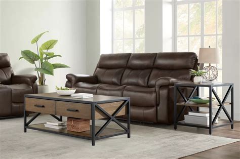 Broyhill Leather Conversation Sofa Baci Living Room