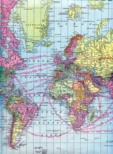 Vintage Clip Art World Maps Printable Download The Graphics Fairy