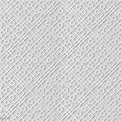 Seamless 3d Paper Art Pattern Background 343 Square Cross Check Stok