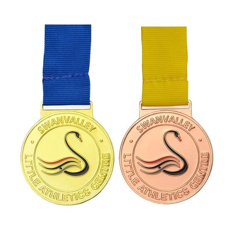 Personalised Medals Custom Made Metal Enamel Medal With Lanyard Medals