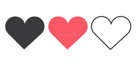 Love Heart Symbol Icon Stock Vector Illustration Of Romance 235492214