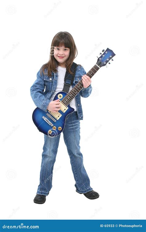 Niño Que Toca La Guitarra Eléctrica Imagen De Archivo Imagen De Cante