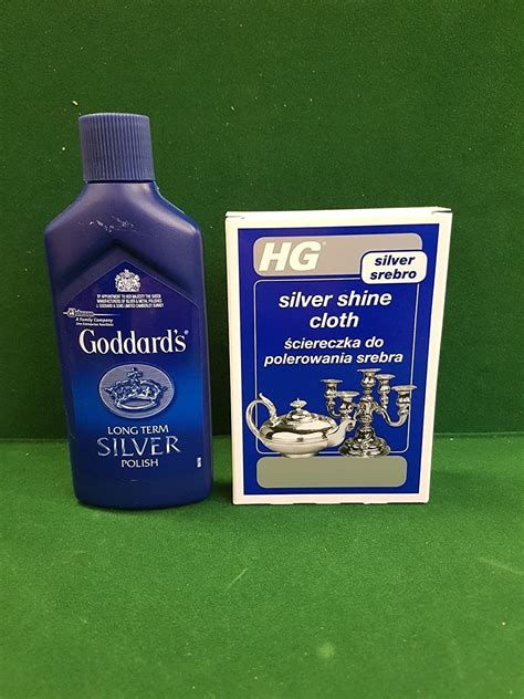 The Silver Cleaning Kit Goddards Polish And Hg Polishing Cloth Amazon