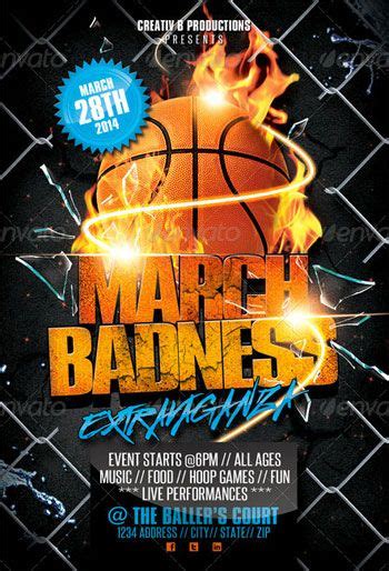 Flyer Templates For Your March Madness Party March Madness Parties
