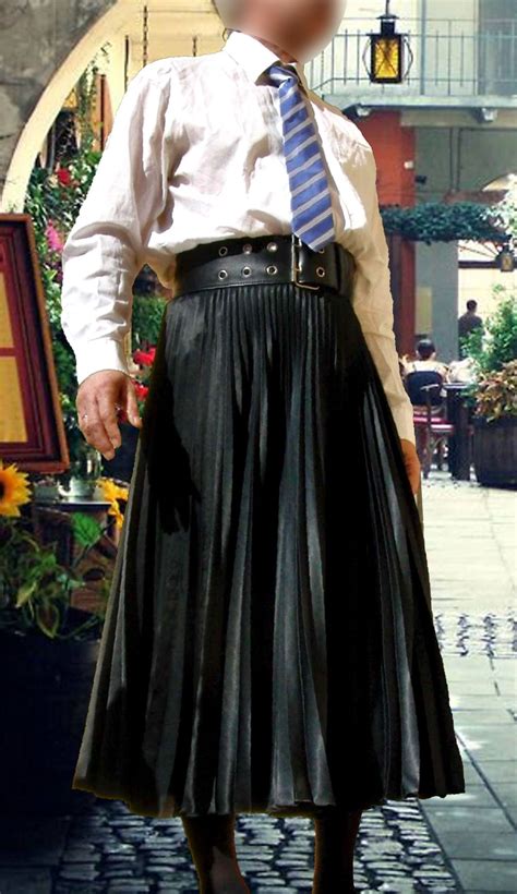 New Male Fashion Long Pleated Skirt Man Skirt Dress Skirt Guys In