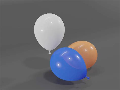 Balloons 3d Model By Noker