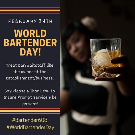 World Bartender Day Bartender Treat Bar Catering Services
