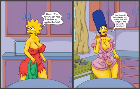 Rule 34 Big Breasts Bynshy Chubby Clothing Dress Lisa Simpson Marge