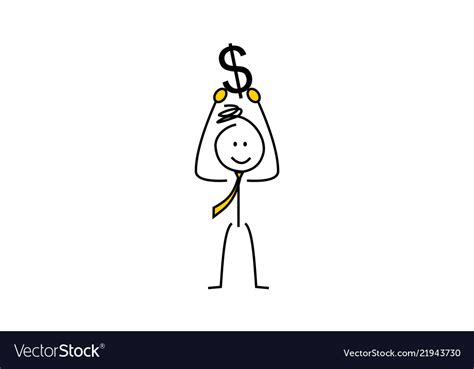 Stick Figures Stick Figures Business Strategy A Vector Image