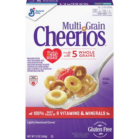 Multi Grain Cheerios Gluten Free Cereal Oz Box Walmart Com