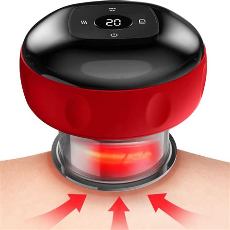 Smart Cupping Therapy Device Red Smart Cupping Therapy Device Touch Of Modern