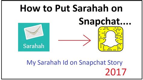 How do you view our story on snapchat? how to link sarahah to snapchat story - YouTube
