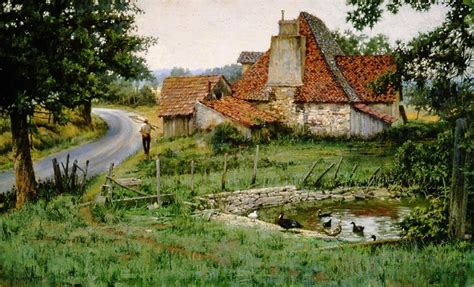 Ancient French Farmhouse By Clark Hulings