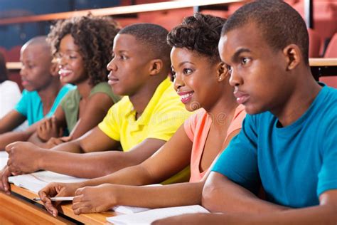 Group African University Students Stock Image Image Of American