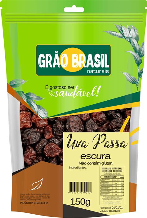 Uva Passa Escura 150g Grão Brasil To Home