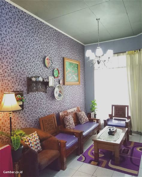 ruang tengah kecil minimalis  wallpaper teahubio