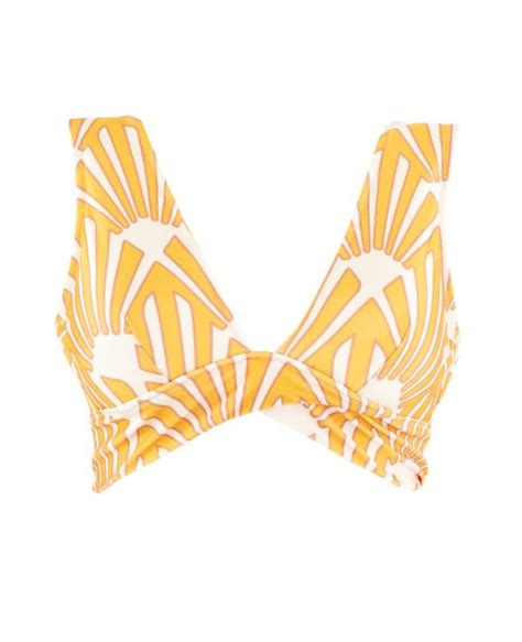 Saffron Crossed Bikini Top Zingara