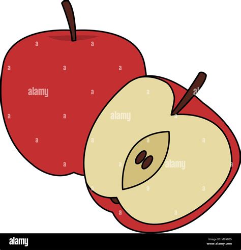 Apples Fruits Cartoon Stock Vector Image And Art Alamy
