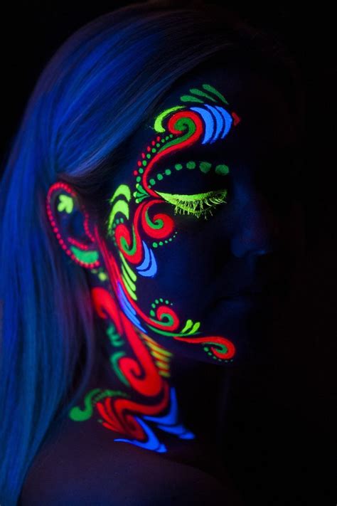 Neon Face Paint Neon Painting Glow Paint