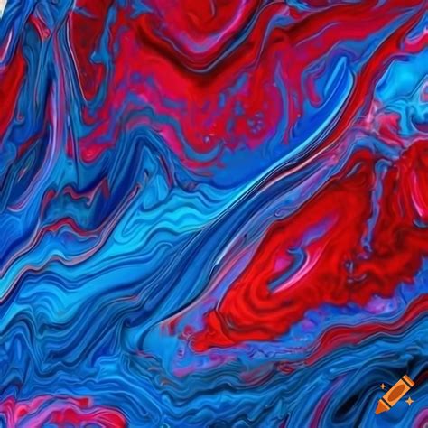 Red And Blue Marble Pattern