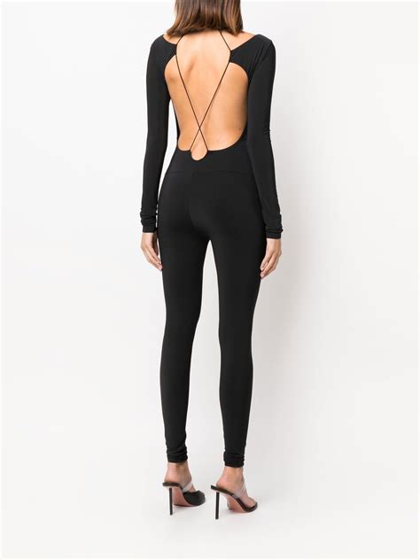 Amazu N Skinny Open Back Catsuit Farfetch