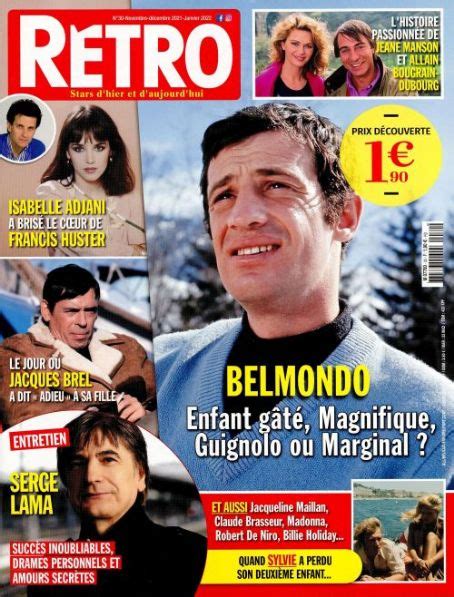 Jean Paul Belmondo Retro Magazine 04 November 2021 Cover Photo France