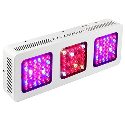 This is the maxsisun pb1500 led grow light. MAXSISUN 480W LED Grow Light 12-band Full Spectrum Veg and ...