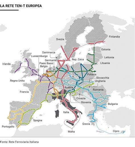 Cartina Ferroviaria Italia Nord