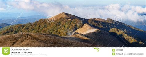 Autumn Panorama In Mountains Stock Image Image Of Beauty Hill 58868789