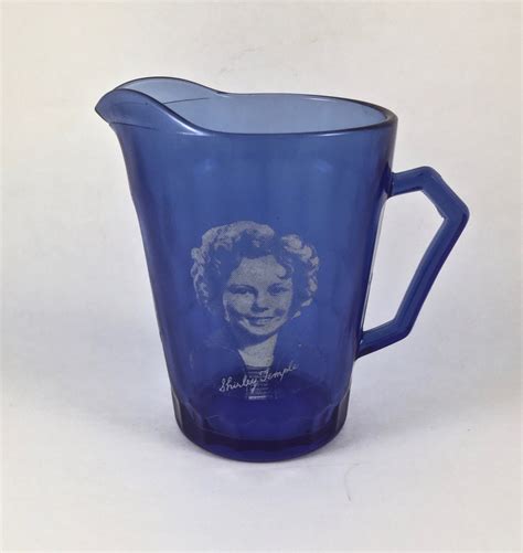 Shirley Temple Glass Pitcher Hazel Atlas Glass Vintage