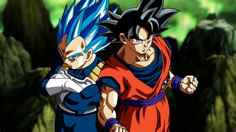 Tomorrow, the biggest fights in dragon ball super are revealed, chosen by you! Wallpaper : Son Goku, Vegeta, Dragon Ball Super, Super Saiyan Blue, ultra instict, Dragon Ball ...