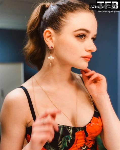 Joey King Sexy Red Black Dress Preparing For Entertainment Weekly Interview Aznude