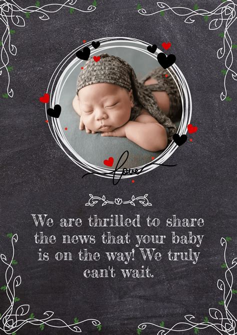 Baby Announcement Template In Word Free Download