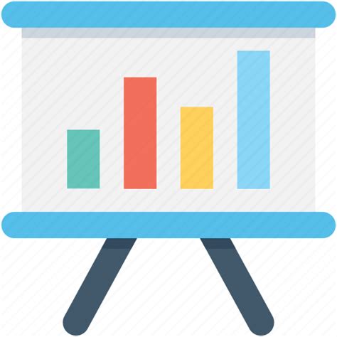 Business presentation, chalkboard, easel, graph presentation, presentation board icon - Download ...