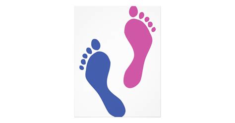 Footprints Colored Flyer Zazzle