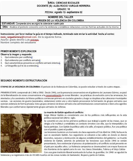 GUIA CIENCIAS SOCIALES 10 Página web de sanluisgonzagaibague