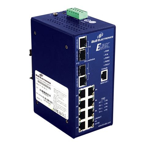 Managed Industrial Ethernet Switch 2 Gb Rj 45sfp Ports 8 Poe Ports