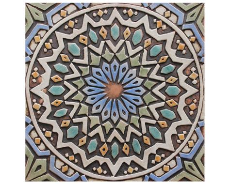 Outdoor Wall Decor Set Of 4 Moroccan Tiles 118 Each Etsy