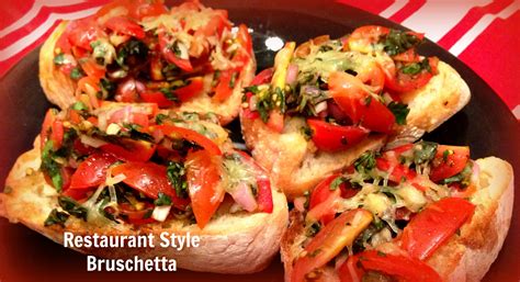 Restaurant Style Bruschetta Recipe Supermommy