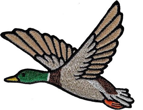 Mallard Duck Patch Embroidered Iron On Applique Hunting