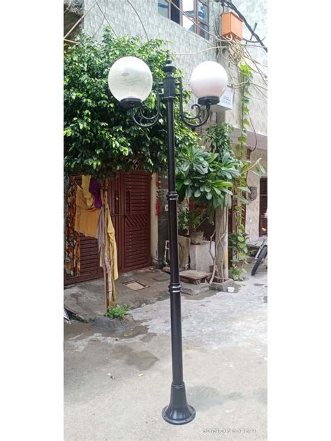 Mild Steel Dual Arm Double Arm Ms Lighting Pole For Outdoor 4 M At Rs