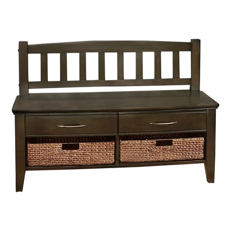 Williamsburg Wood Storage Entryway Bench With Drawers And Cubbies Wayfair