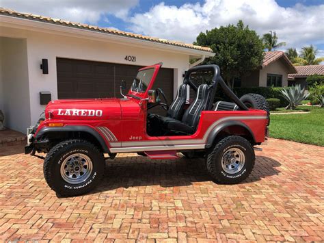 1986 Jeep Cj7 Laredo Sebring Red Classic Jeep Cj 1986 For Sale