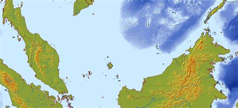 Relief Map Of Malaysia Maps Of The World