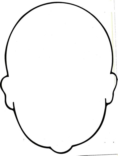 Blank Face Printable Template Face Template Face Outline Coloring Pages