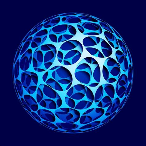 Premium Vector Abstract Blue Sphere Eps10 Transparency Used
