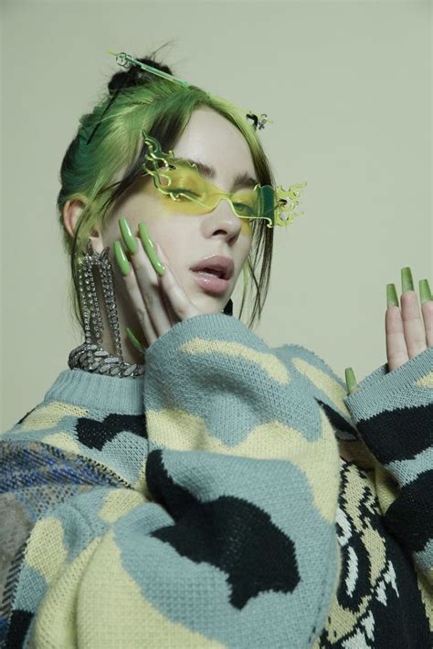 Billie Eilish Outfits Billie Eilish Green Aesthetic Aesthetic Girl